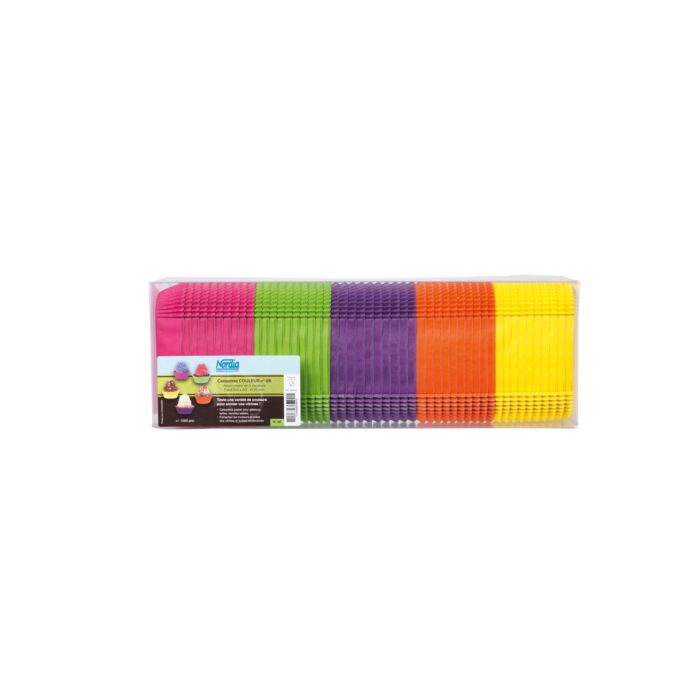 RECTANGULAR BAKING CASES MIXED - 5 COLOURS main product photo