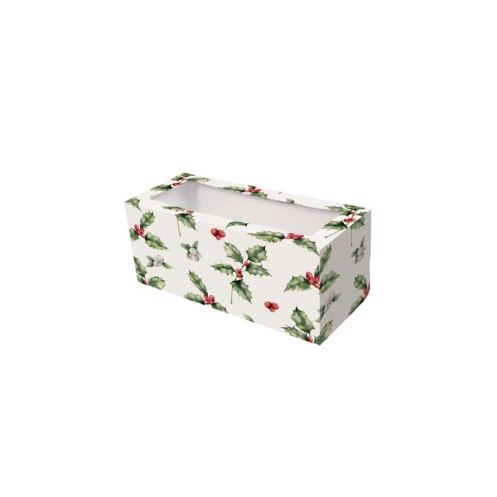 HOLLY YULE LOG BOX 8" main product photo