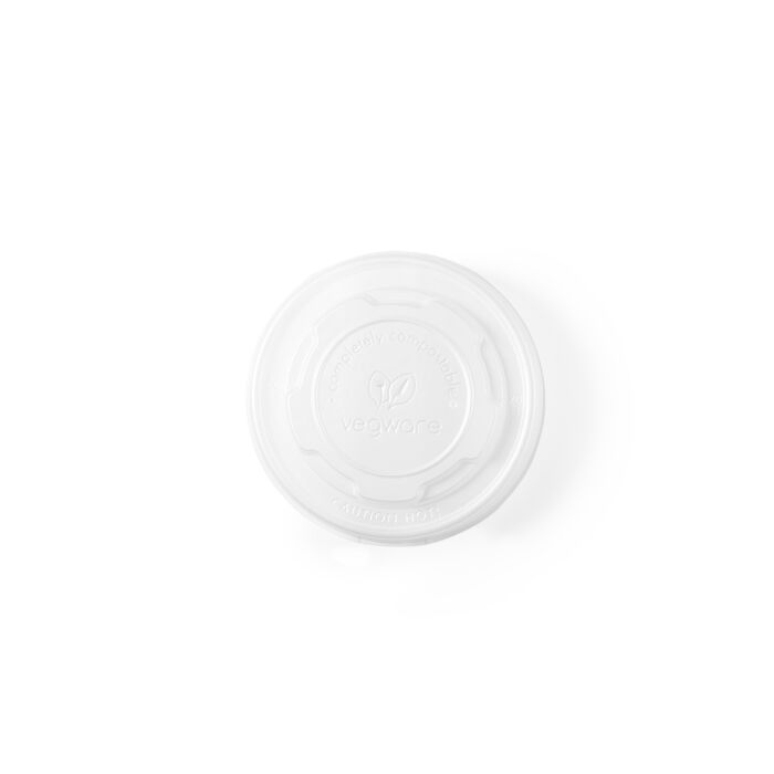 FLAT PLA HOT LID FOR 8OZ SOUP CONTAINER main product photo