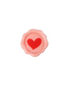 CHOCOLATE HEART STAMP 3CM