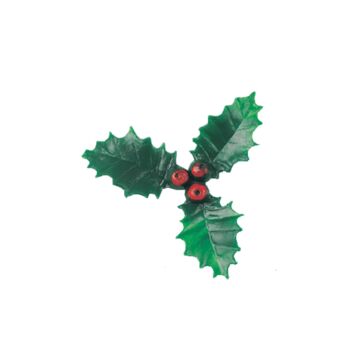 THREE LEAF HOLLY PLASTIC LARGE