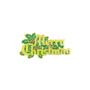 PAPER GOLD MERRY CHRISTMAS MOTTO