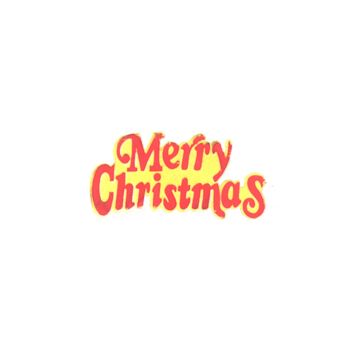 PAPER RED MERRY CHRISTMAS MOTTO