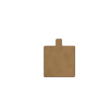MINI DESSERT BOARD SQUARE GOLD 8CM