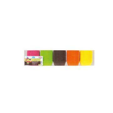 BAKING CUPS MIXED - 5 COLOURS