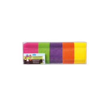 RECTANGULAR BAKING CASES MIXED - 5 COLOURS