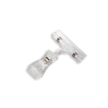 BULLDOG CLIP WITH CLEAR ROD CLAMP