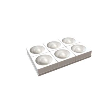 TORTAFLEX SET OF 6 HALF-SPHERES