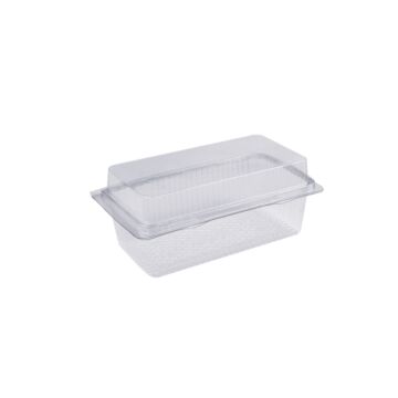 1LB CAKE HINGED CONTAINER