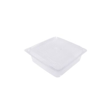 SQUARE CAKE HINGED CONTAINER