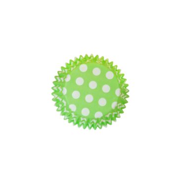 CUPCAKE CASE POLKA GREEN