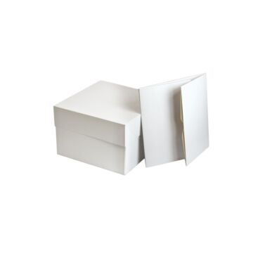 WHITE CAKE BOX 8"