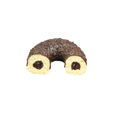 TRIPLE-CHOC FILLED RING DONUT