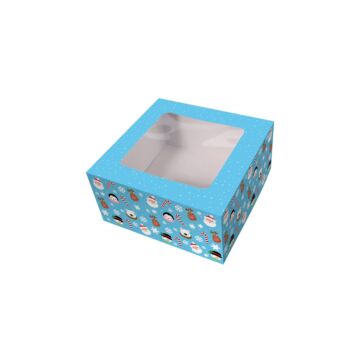 CHRISTMAS FRIENDS CAKE BOX 10"