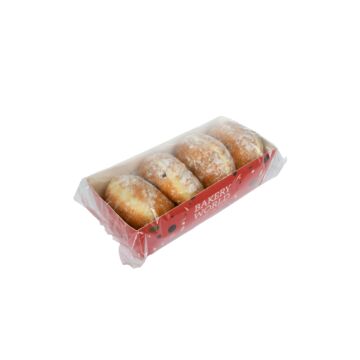 JAM FILLED BALL DONUTS (X4) WRAPPED