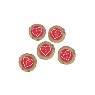 VALENTINE GREETING SUGAR PLAQUES