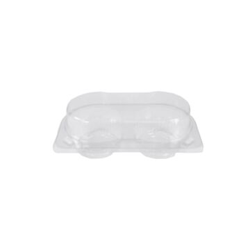 2 CAVITY HINGED CONTAINER LOW TOP