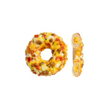 FILLED PIZZA RING CHEESEBURGER STYLE