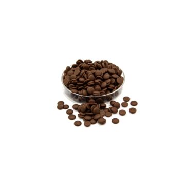 MILK CHOCOLATE COUVERTURE BUTTONS 10MM