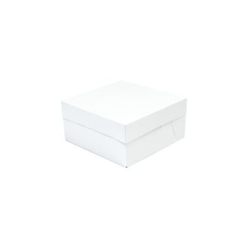WHITE CAKE BOX & LID 12"