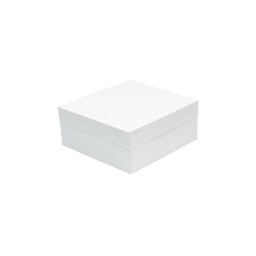 WHITE CAKE BOX & LID 14"