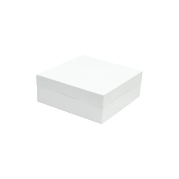 WHITE CAKE BOX & LID 16"