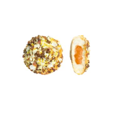 FILLED FLAME GRILLED BURGER STYLE INDIVIDUAL PIZZA