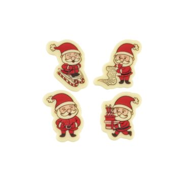 ASSORTED SANTAS 4.5CM