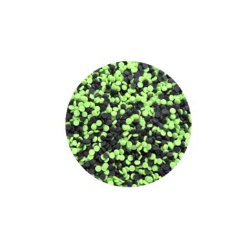 MINI GREEN & BLACK CONFETTI