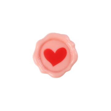 CHOCOLATE HEART STAMP 3CM